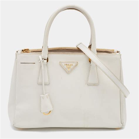 prada saffiano sizes|White Small Saffiano leather handbag .